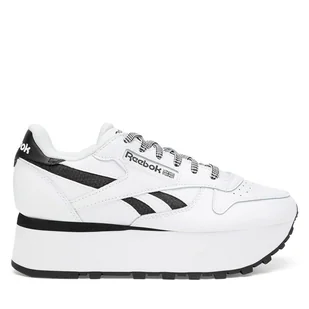 Sneakersy Reebok CLASSIC LEATHER TRIPLE LIFT 100209620 Biały - Sneakersy damskie - miniaturka - grafika 1
