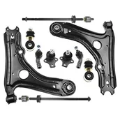 Wahacze - Frankberg 8 x wahacz, drążek łączący, przegub nośny z przodu, kompatybilny z Golf III 1H1 All Motoren 1991-1998 Golf IV Cabriolet 1E7 All Motoren 1998-2002 Replace# 1H0407151 - miniaturka - grafika 1