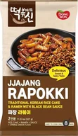 Kuchnie świata - Kluski ryżowe z makaronem Ramen Jjajang Rapokki z sosem z czarnej fasoli 327g - Dongwon - miniaturka - grafika 1
