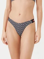 Stroje kąpielowe - HUGO Dół od bikini Monogram 50534946 Czarny - miniaturka - grafika 1