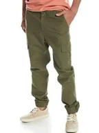 Spodnie męskie - Quiksilver Bojówki w kolorze khaki - miniaturka - grafika 1
