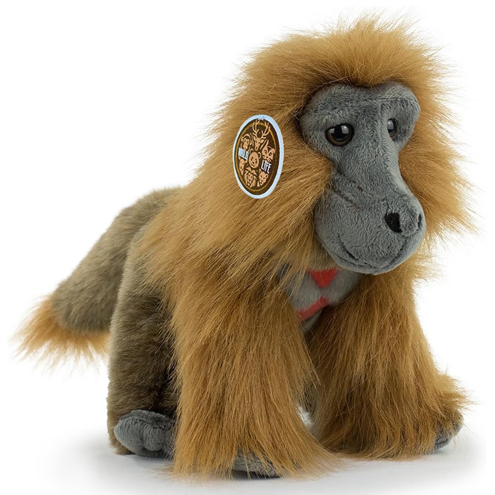 Maskotka Małpa Dżelada Brunatna 24 cm Małpka Gelada Wild Life