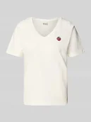 Koszulki i topy damskie - T-shirt z wyhaftowanym motywem model ‘KENNEDY’ - miniaturka - grafika 1