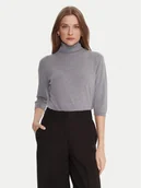 Swetry damskie - Kontatto Golf 3M0823C Szary Regular Fit - miniaturka - grafika 1