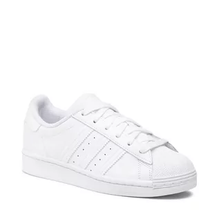 Buty dla dziewczynek - Sneakersy adidas Superstar J EF5399 Ftwwht/Ftwwht/Ftwwht - grafika 1