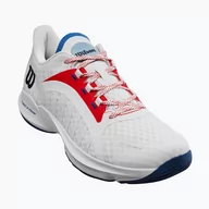 Buty sportowe męskie - Buty do padla męskie Wilson Hurakn Pro white/wilson red/deja vu blue - miniaturka - grafika 1