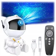 Lampy stojące - PROJEKTOR GWIAZD NIEBA ASTRONAUTA LAMPKA NOCNA DLA DZIECI RZUTNIK NA PILOT - miniaturka - grafika 1