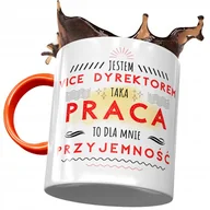 Kubki - Kubek Pomarańczowy dla Vice Dyrektora na Prezent z Nadrukiem ze Zdjęciem + Opakowanie na prezent (wzór 03) - miniaturka - grafika 1