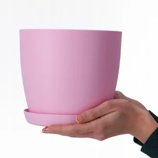 Doniczka Osłonka Z Podstawką Donica Kolory 14Cm - Donice - miniaturka - grafika 1