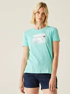 Koszulki i topy damskie - Regatta Koszulka "Filandra IX" w kolorze turkusowym - miniaturka - grafika 1
