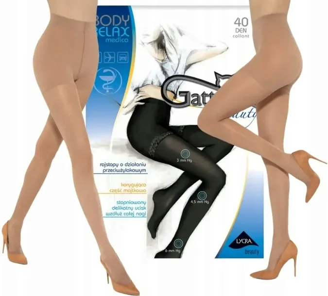Gatta Rajstopy Modelujące Body Relax Medica 40 Den 3-m Daino
