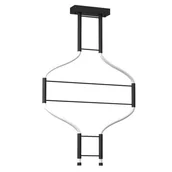 Lampy sufitowe - Sufitowa lampa designerska Alha 9053 Dohar LED 39,6W 4000K nad stół biała czarna - miniaturka - grafika 1
