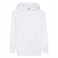 Bluzy dla dziewczynek - Bluza Dziecięca Z Kapturem Hooded Sweat Biały r. 9-11(140) - miniaturka - grafika 1