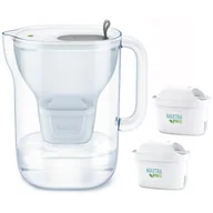 Dzbanki filtrujące - Dzbanek filtrujący BRITA Style XL Szary + 2 wkłady Maxtra Pro Pure Performance - miniaturka - grafika 1