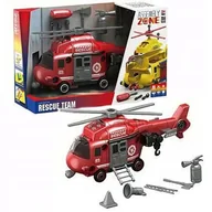 Samoloty i helikoptery - Helikopter Strażacki Ratunkowy do skręcania akcesoria - miniaturka - grafika 1