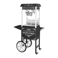 Inne urządzenia gastronomiczne - Royal Catering Maszyna do popcornu - wózek - czarna + Żarówka LED RGB - miniaturka - grafika 1
