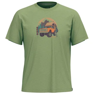 Koszulka Smartwool Long Weekend Short Sleeve Graphic Tee Rozmiar: L / Kolor: zielony - Koszulki sportowe męskie - miniaturka - grafika 1