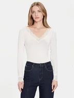 Bluzki damskie - Vero Moda Bluzka Skye 10339843 Biały Slim Fit - miniaturka - grafika 1