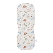 Akcesoria do wózków - Wkładka do wózka bambusowa z minky - Miłozaury - miniaturka - grafika 1