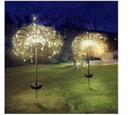 Lampy ogrodowe - Lampa Solarna Ogrodowa Dmuchawiec 90Led - miniaturka - grafika 1