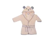 Szlafroki dla dzieci - UVIE Ciepły polarowy szlafrok dziecięcy beżowy Soft - miniaturka - grafika 1