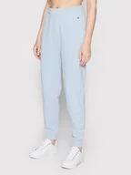 Spodnie sportowe damskie - Tommy Hilfiger Spodnie dresowe WW0WW32207 Niebieski Relaxed Fit - miniaturka - grafika 1