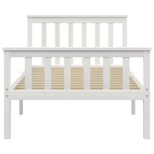 Rama łóżka, biała, lite drewno sosnowe, 100 x 200 cm Lumarko - Łóżka - miniaturka - grafika 4