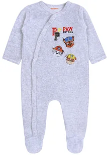 Szary niemowlęcy pajac z motywem Psiego Patrolu 0-1 m 56 cm - Pajacyki dla niemowląt - miniaturka - grafika 1