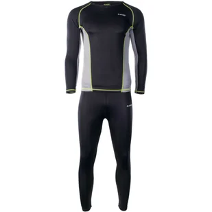 Męska bielizna termoaktywna Hi-Tec Kamo set Rozmiar: XL / Kolor: czarny/szary - Bielizna sportowa męska - miniaturka - grafika 1