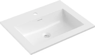 Mexen Otis umywalka wpuszczana w blat 61 x 46,5 cm, biała połysk - 25186000 - Umywalki - miniaturka - grafika 1