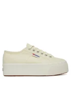 Trampki damskie - Superga Tenisówki Platform S9111LW Beżowy - miniaturka - grafika 1