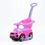 Chodziki - Jeździk Sport Car Z Prowadnikiem Na Gumowych Kołach (614R)  - Różowy - miniaturka - grafika 1