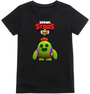 Koszulka dziecięca z grą Brawl Stars postać Zadymiarz Spike dla gracza - Moda i Uroda OUTLET - miniaturka - grafika 1