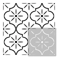 Szablony malarskie - Nakleo szablon malarski // płytki - kafelki // LUCCA - 20x20cm - miniaturka - grafika 1