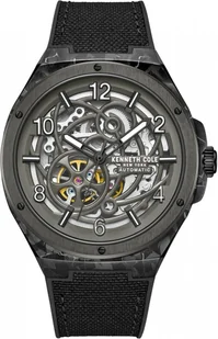 Zegarek Zegarek męski KENNETH COLE KCWGZ0046302 czarny sportowy skeleton - Zegarki męskie - miniaturka - grafika 1