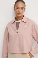 Kurtki damskie - Guess kurtka AURLIE damska kolor różowy przejściowa oversize V4YH02 WG982 - miniaturka - grafika 1