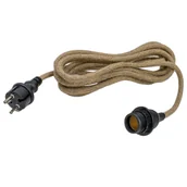 Lampy ogrodowe - Newgarden Lampki sznurkowe brązowe z wtyczką i gniazdem E27 5m IP54 - Arteixo - miniaturka - grafika 1