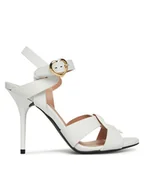 Sandały damskie - LOVE MOSCHINO Sandały JA16069G1MIA0100 Biały - miniaturka - grafika 1