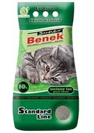 Żwirek dla kotów - Super Benek Standard Line Żwirek Dla Kotów Zielony Las 10 L - żwirek dla kotów o zapachu zielonego lasu 10l - miniaturka - grafika 1