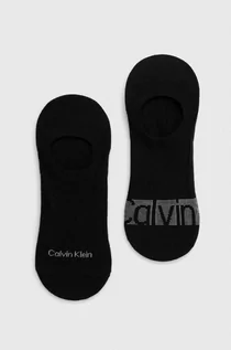 Skarpetki męskie - Calvin Klein skarpetki 2-pack męskie kolor czarny - grafika 1