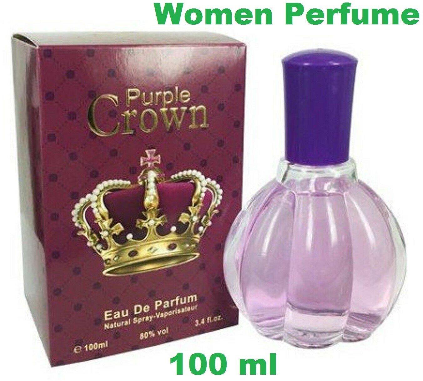 Fine Perfumery, Purple Crown, Eau De Parfum, For Women, 100 ml For Women