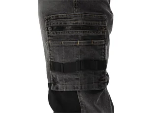 SPODNIE ROBOCZE MONTERSKIE STRETCH JEANS STEEL GREY ROZM. L/XL - Odzież robocza - miniaturka - grafika 10