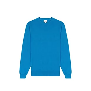 Wrangler Męska bluza z dzianiny Crewneck Knit, DEEP Water, L, Deep Water, L - Bluzy męskie - miniaturka - grafika 1