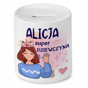 Skarbonka 330 ml Dla Alicji Córki Dziecka Prezent z Nadrukiem ze Zdjęciem + Opakowanie na prezent (wzór 04) - Skarbonki Skarbonka 330 ml Dla Alicji Córki Dziecka Prezent z Nadrukiem ze Zdjęciem + Opakowanie na prezent (wzór 04) - Skarbonki - miniaturka - grafika 1