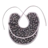 Śliniaki i fartuszki - Hi Little One śliniak wiązany BOHO FLO Blue Pom Pom - miniaturka - grafika 1