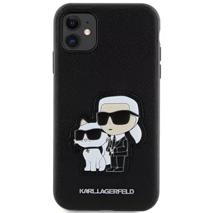 Karl Lagerfeld KLHCN61SANKCPK iPhone 11 / Xr 6.1" hardcase czarny/black Saffiano Karl & Choupette - Etui i futerały do telefonów - miniaturka - grafika 2