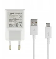Ładowarki do telefonów - EP-TA20EWE + kabel ECB-DU4AWE ładowarka sieciowa Samsung 2A micro-usb 1m biały bulk - miniaturka - grafika 1
