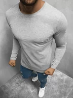 Koszulki męskie - LONGSLEEVE MĘSKI SZARY OZONEE O/1209Z - Ozonee - miniaturka - grafika 1