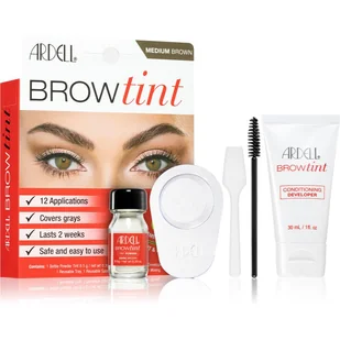 Ardell Brow Tint pielęgnacja rzęs 8,5 g dla kobiet Medium Brown - Akcesoria i kosmetyki do stylizacji brwi - miniaturka - grafika 1