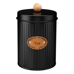 Pojemnik metalowy SIMO TEA czarny - Pojemniki kuchenne - miniaturka - grafika 1